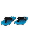 Volcom Unisex-Child Recliner Big Youth Flip Flop Sandals, Marina Blue - New, 4 Big Kid