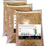 Ma Poule Express - Dried mealworms Economic Alternative - Dried Black Soldier Fly Larvae - 11 lb (5 kg) (33 lb (15 kg) 3 Bags)