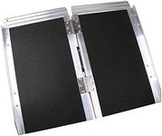 Togarhow 2ft Wheelchair Ramp Scooter Mobility Non-Skid Layering Portable Mobile Threshold Ramps Porch Slip-Resistant for Wheelchairs, Home, Steps, Stairs, Doorways, Scooter (2FT)