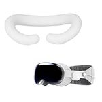 kwmobile Cover for VR Glasses Compatible with VR Lenses Apple Vision Pro Cover - Silicone Mask - White