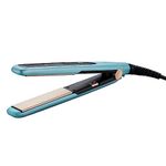 Morphy Richards HS1000 Hair Straightener for Women| Large Ceramic Heating Plate| Temperature Upto 210°C|Quick Heating in 60-Sec|Easy Plate Lock|2-Yr Warranty by Brand|Travel Friendly|Aqua Blue & Black