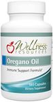 Oregano Oil Capsules - High Potency Wild Oregano Oil 55-65% Carvacrol, 100mg per Capsule (180 Capsules)