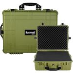 Bushnell 24 Inch Extra Large Waterproof Hard Camera Case For Binoculars, Optics, Equipment, Shock Proof, and TSA Ready (OD Green)