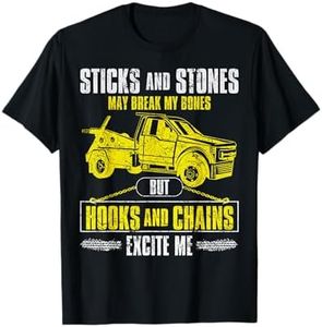 Tow Truck Driver Breakdown Lorry - Thin Yellow Line Trucker T-Shirt