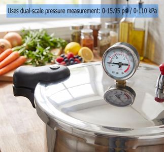 All American 25L Pressure Canner Cooker – Induction Compatible, Aluminum & Stainless Steel, 13 PSI Gauge