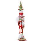 Kurt Adler Hollywood Tree Hat Nutcracker, 15-Inch, Red and Green