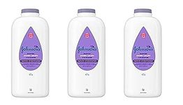 Johnson's Baby Powder for Bedtime, Lavender, Cornstarch, 623g, Pack of 3