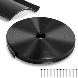 7/8" 100FT RV Vinyl Trim Insert with Screws - Durable Black Vinyl Molding for RV, Camper, Travel Trailer Exterior Screw Cover, Easy Install, Weather-Resistant Replacement Trim