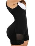 LadySlim by NuvoFit Fajas Colombianas 619 Reductoras y Moldeadoras Mujer Levanta Cola Postparto Colombia Black XS, Black, X-Small