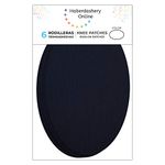 Navy Iron-On Knee Pads Elbow Pads to Protect Your Clothes and Repair Trousers, Jackets, Sweaters, Shirts. 16 x 10 cm. (6)
