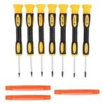 7 Pcs Torx Screwdriver Sets, T3 T4 T5 T6 T7 T8 T10 Precision Torque Torx Star Head Screwdriver Set Magnetic Small Screwdrivers Repair Kit, Mini Torque Screwdriver Compatible with PS5 PS4 PS3 Xbox 360