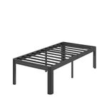 Hunlostten 18 in High Heavy Duty Twin XL Bed Frame No Box Spring Needed, Reinforced Metal Bed Frame Twin XL, Rounded Edge, Surdy Steels, Easy Assembly