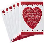 Hallmark Pack of Valentine's Day Cards, Heart (6 Cards with Envelopes)