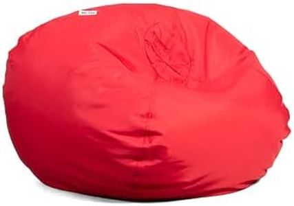 Big Joe Classic Bean Bag Chair, Red Smartmax, Durable Polyester Nylon Blend, 2 feet Round