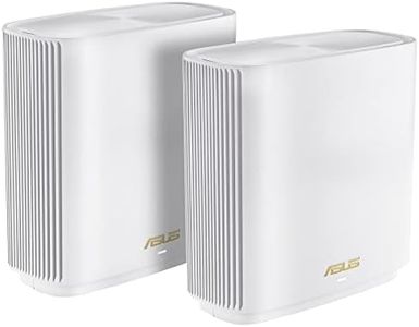 ASUS ZenWiFi XT9 AX7800 Tri-Band WiFi 6 Mesh WiFi System (2 Pack), 802.11ax, up to 5700 sq ft & 6+ Rooms, AiMesh, Lifetime Free Internet Security, Parental Controls, Easy Setup, 2.5G WAN Port