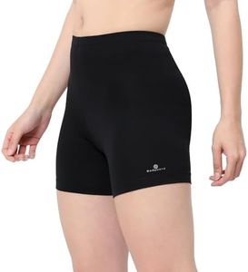 Bodyband Cycling Shorts for Women Shorts - High Waist Under Skirt Shorts for Women & Girls Stretchable Skin Fit Under Dress Shorts Biker Bicycle Shorts - Black - XL