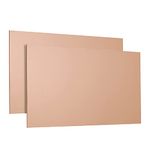 USAMILY Pure Copper Sheet Plate 6" x 12" x 20 Gauge 2pcs, Cu Metal for Industry Supply, DIY Projects, Jewelry, Repairs, Experiments