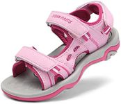 DREAM PAIRS Kids Sandals Boys Girls Open-Toe Outdoor Summer Sport Sandals(Toddler/Little Kid/Big Kid),Size 5 Big Kid,PINK/FUCHSIA,170891_K