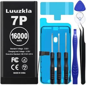 Luuzkla 16000mAh (2025 New Upgrade) Battery Compatible with iPhone 7 PLUS, Super Capacity Battery Replacement Compatible with iPhone 7 PLUS, with Full Tool Kits-0 Cycle High Capacity-24 Months Service