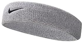 Nike Swoosh Headband, Grey Heather/