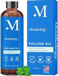 Mouthology Coconut Oil Pulling for Teeth and Gums 8oz (Made in USA), Whitening Pulling Oil Coconut Mint Mouthwash for Fresh Breath Ayurvedic Oil Pulling Mouth Gum Health Oral Care