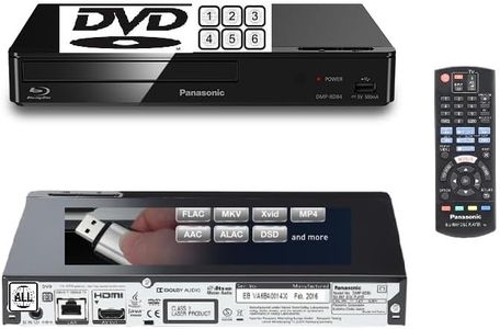 Panasonic DMP-BD84EB-K Smart Blu-ray Player MULTIREGION for DVD