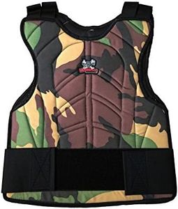 Maddog Padded Paintball & Airsoft Chest Protector (Reversible Woodland Camo/Black)