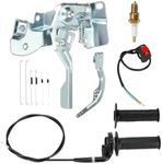 HIAORS 7/8'' Mini Bike Throttle Assembly and Throttle Linkage Kit for Predator 212 196cc Coleman CT200U BT200X CT200U-EX B200R Baja Warrior Massimo MB200 Axis M200 Minibike GX160 GX200 Engine Parts