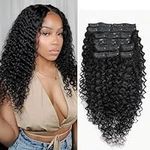Curly Clip in Hair Extensions Real 
