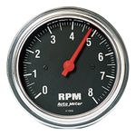 Auto Meter 2499 Traditional Chrome 3-3/8-Inch 8000 RPM In-Dash Tachometer