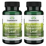 Swanson Premium Full Spectrum Spearmint Leaf 400mg - 2 Bottles each of 60 Capsules