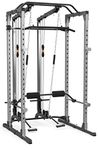 Fitness Reality 810XLT Super Max Power Cage | Optional LAT Pull-Down Attachment and Adjustable Leg Hold-Down | LAT Pull-Down Attachment Only, Gray