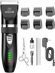 oneisall Cat Clippers for Matted Hair, Quiet Cat Shaver for Long Hair, Cordless Cat Hair Trimmer for Grooming, 2 Speed Pet Shaver Cat Grooming Kit for Cats Small Dogs Animals (Black)
