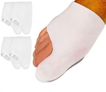 4 Pieces Gel Bunion Protector Sleeves with Big Toe Caps- Metatarsal Pads for Men and Women – Pain Relief Toe Socks