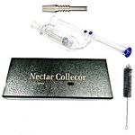 Newzenx Nectar Collector Recycle Honey Extractor Smoking Pipe Bong for Wax and Oil Smoke Device 10 Inch with Titanium Nail Gift Box Complete Kit