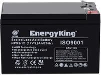 EnergyKing 12V 9.5Ah UPS Battery AGM ISO9001 True 2-Year Warranty