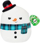 Squishmallows Original 10-Inch Ignacio The Snowman - Official Jazwares Christmas Plush - Collectible Soft & Squishy Snowman Stuffed Animal Toy - Add to Your Squad - Gift for Kids, Girls & Boys