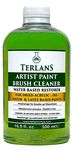 TERLANS Art Paint Brush Cleaner Lemongrass Scented, 16.9 fl oz (500 ml) | For Acrylics and Oil Paint