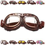 Peicees Vintage Helmet Goggles Moto