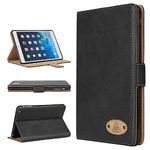 Gorilla Tech Apple iPad Air 2 Genuine Executive Leather Case Smart Protective Design Cover Stand Air 2nd Generation Model A1566 A1567 Protection Black Leather