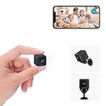 aobo Spy Camera, 2023 4K HD Mini WiFi Wireless Hidden Smallest Security Cameras with App Nanny Cam Night Vision Motion Activated Alerts Secret Surveillance for Indoor/Home, A18 Pro, Black (A18)