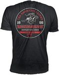 Winchester - Pro Collection - Rider in Circle Printed Short Sleeve T-Shirt for Men, Women, Unisex Black