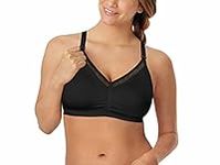 Playtex Women's Nursing Shaping Foam Wire Free W/Lace Bra US3002, Black, Medium