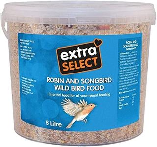 Extra Select Robin and Songbird Feed Mix Tub, 5 Litre