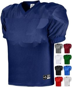 Exxact Sports Men’s Football Practice Jersey - Pro-Style, Lightweight & Breathable Mesh Football Jersey for Men (Navy, Adult Small/Medium)