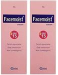 FACEMOIST Cream SPF 15 Daily Face Moisturizer For Dry Skin 60gm-(Pack Of 2)