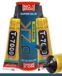 DZK 50ML super glue T-7000 "BLACK" for plastic and metal glue super adhesive super glue for plastic and metal shoes with jewellery making clear clothes drops glass [Black]