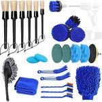 25 Pcs Car Detail Brush Kit with Au