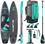 Bluefin SUP Cruise Carbon 12' Inflatable Paddle Board| Adult board| Cruise 12' Paddleboard Package | Portable & Travel safe |Carbon Paddle Board |Accessories included