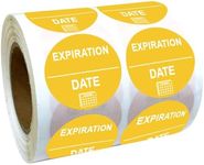 Expiration Dates Stickers 1 Inch Healthcare Paper Label 500 Pcs Dot Exp Date Management Sticker for Inventory Track Exp Date Labels (Round, 1 Inch)